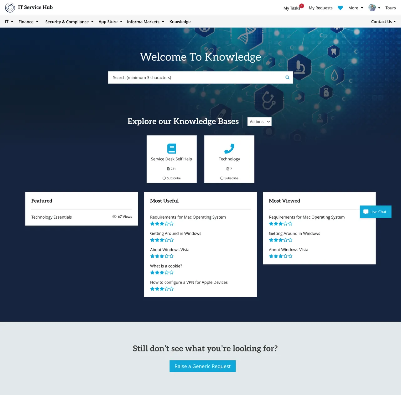 Custom Knowledge Page